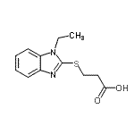 CAS 登录号：51099-68-4， 3-[(1-乙基-1H-苯并咪唑-2-基)硫基]丙酸