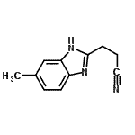 CAS 登录号：51100-84-6， 3-(5-甲基-1H-苯并咪唑-2-基)丙腈
