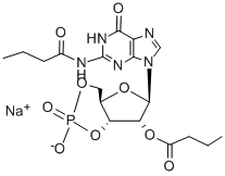 CAS 登录号:51116-00-8, N2,2'-O-二丁酰鸟苷 3',5'-环单磷酸酯钠盐