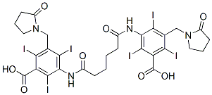 CAS#: 51134-92-0, 3-[5-[[3-Carboxy-2,4,6-Triiodo-5-[(2-Oxopyrrolidin-1-Yl)Methyl]Phenyl]Carbamoyl]Pentanoylamino]-2,4,6-Triiodo-5-[(2-Oxopyrrolidin-1-Yl)Methyl]Benzoic Acid