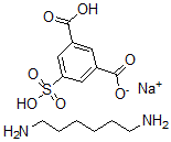 CAS#: 51178-75-7, 5-Sulfo-1,3-Benzenedicarboxylic Acid, Monosodium Salt, Compound With 1,6-Hexanediamine (1:1)