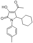 CAS 登录号：512176-53-3， 4-乙酰基-5-环己基-1,5-二氢-3-羟基-1-(4-甲基苯基)-2H-吡咯-2-酮