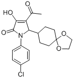 CAS#: 512177-95-6, 4-Acetyl-1-(4-Chlorophenyl)-5-(1,4-Dioxaspiro[4.5]Dec-8-Yl)-1,5-Dihydro-3-Hydroxy-2H-Pyrrol-2-One