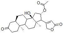 CAS#: 51227-49-7, 16beta-(Acetyloxy)-14-Hydroxy-3-Oxo-5beta-Card-20(22)-Enolide