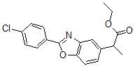 CAS 登录号：51234-41-4， 2-(4-氯苯基)-alpha-甲基-5-苯并恶唑乙酸乙酯