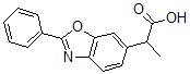 CAS 登录号：51234-58-3， alpha-甲基-2-苯基-6-苯并恶唑乙酸