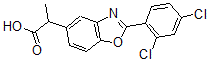 CAS 登录号：51234-66-3， 2-(2,4-二氯苯基)-alpha-甲基-5-苯并恶唑乙酸