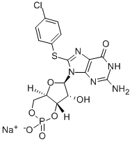 CAS#: 51239-26-0, 8-(4-Chlorophenylthio)Guanosine 3',5'-Cyclic Monophosphate Sodium Salt