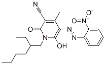 CAS#: 51249-07-1, 1-(2-Ethylhexyl)-1,2-Dihydro-6-Hydroxy-4-Methyl-5-[(2-Nitrophenyl)Azo]-2-Oxonicotinonitrile