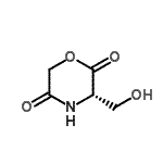 CAS 登录号：512802-58-3， (3S)-3-(羟基甲基)-2,5-吗啉二酮