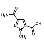 CAS 登录号：512807-45-3， 3-氨基甲酰-1-甲基-1H-吡唑-5-羧酸
