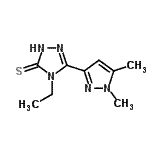 CAS#: 512811-93-7, 5-(1,5-Dimethyl-1H-Pyrazol-3-Yl)-4-Ethyl-2,4-Dihydro-3H-1,2,4-Triazole-3-Thione