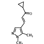 CAS 登录号：512812-91-8， (2E)-1-环丙基-3-(1,5-二甲基-1H-吡唑-4-基)-2-丙烯-1-酮