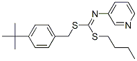 CAS 登录号：51308-54-4， S-丁基 S-对叔丁基苄基 3-吡啶基二硫代甲亚氨酸酯