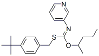 CAS#: 51308-68-0, S-((4-(1,1-Dimethylethyl)Phenyl)Methyl) O-(1-Methylbutyl) 3-Pyridinylcarbonimidothioate