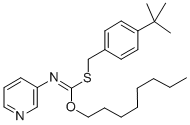 CAS#: 51308-71-5, S-((4-(1,1-Dimethylethyl)Phenyl)Methyl) O-Octyl 3-Pyridinylcarbonimidothioate