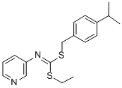 CAS#: 51308-73-7, S-Ethyl S-(4-(1-Methylethyl)Phenyl)Methyl 3-Pyridinylcarbonimidodithioate