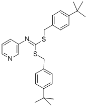 CAS#: 51308-76-0, Bis((4-(1,1-Dimethylethyl)Phenyl)Methyl) 3-Pyridinylcarbonimidodithioate