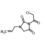 CAS 登录号：51314-86-4， 1-烯丙基-3-(氯乙酰基)-2,4-咪唑烷二酮