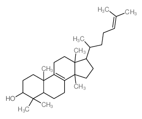 CAS 登录号：514-46-5， (13alpha,14beta,17alpha,20S)-5alpha-羊毛甾-8,24-二烯-3beta-醇