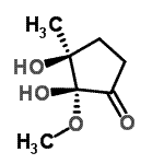 CAS#: 514213-32-2, (2R,3S)-2,3-Dihydroxy-2-Methoxy-3-Methylcyclopentanone