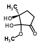 CAS 登录号：514213-33-3， (3S)-2,3-二羟基-2-甲氧基-3-甲基环戊酮