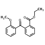 CAS 登录号：51432-00-9， 乙基2-(2-甲氧基苯甲酰基)苯甲酸酯