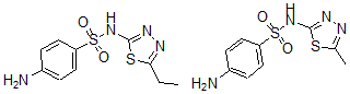 CAS#: 51484-73-2, 4-Amino-N-(5-ethyl-1,3,4-thiadiazol-2-yl)benzenesulfonamide mixt. with 4-amino-N-(5-methyl-1,3,4-thiadiazol-2-yl)benzenesulfonamide