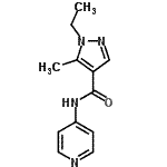CAS 登录号：514843-42-6， 1-乙基-5-甲基-N-(4-吡啶基)-1H-吡唑-4-甲酰胺