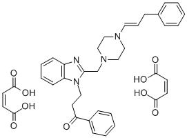 CAS#: 51493-20-0, 3-[2-[(4-Cinnamyl-1-Piperazinyl)Methyl]-1H-Benzimidazol-1-Yl]Propiophenone Dimaleate