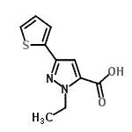 CAS#: 515812-03-0, 1-Ethyl-3-(2-Thienyl)-1H-Pyrazole-5-Carboxylic Acid