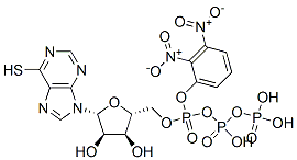 CAS 登录号：51640-19-8， (S-二硝基苯基)-6-巯基嘌呤核糖甙三磷酸酯