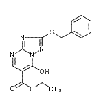CAS 登录号：51646-43-6， 乙基2-(苄基硫基)-7-羟基[1,2,4]三唑并[1,5-a]嘧啶-6-羧酸酯