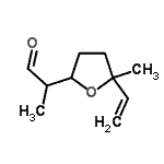 CAS 登录号：51685-39-3， 2-(5-甲基-5-乙烯基四氢-2-呋喃基)丙醛