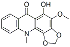 CAS#: 517-76-0, 5-Hydroxy-4-Methoxy-11-Methyl-1,3-Dioxolo[4,5-c]Acridin-6(11H)-One