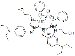 CAS#: 51733-03-0, Bis[1-Benzyl-5-[[4-(Diethylamino)Phenyl]Azo]-2-(2-Hydroxyethyl)-1H-Pyrazolium] Tetrachlorozincate