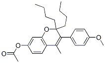 CAS#: 5188-50-1, [2,2-Dibutyl-3-(4-Methoxyphenyl)-4-Methyl-Chromen-7-Yl] Acetate