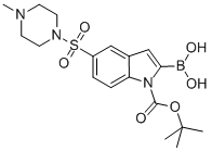CAS#: 519148-74-4, 2-Borono-5-[(4-Methyl-1-Piperazinyl)Sulfonyl]-1H-Indole-1-Carboxylic Acid 1-(1,1-Dimethylethyl) Ester
