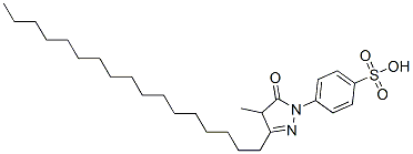 CAS#: 51929-92-1, 4-(3-Heptadecyl-4,5-Dihydro-4-Methyl-5-Oxo-1H-Pyrazol-1-Yl)Benzenesulphonic Acid