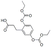 CAS 登录号：51944-00-4， 3-[2,5-二(乙氧羰基氧基)苯基]丙酸