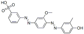 CAS#: 51988-22-8, 3-[3-Methoxy-4-[(2E)-2-(3-Methyl-4-Oxo-1-Cyclohexa-2,5-Dienylidene)Hydrazinyl]Phenyl]Diazenylbenzenesulfonic Acid