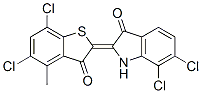 CAS#: 52000-83-6, (2E)-6,7-Dichloro-2-(5,7-Dichloro-4-Methyl-3-Oxo-1-Benzothiophen-2-Ylidene)-1H-Indol-3-One