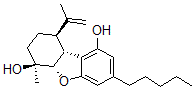CAS#: 52025-76-0, (5aS,6S,9R,9aR)-5a,6,7,8,9,9a-Hexahydro-6-methyl-9-(1-methylethenyl)-3-pentyl-1,6-Dibenzofurandiol