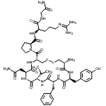 CAS#: 52049-52-2, 1-{[(4R,7S,10S,13R,16S,19R)-19-Amino-7-(2-Amino-2-Oxoethyl)-13-Benzyl-16-(4-Hydroxybenzyl)-10-Isopropyl-6,9,12,15,18-Pentaoxo-1,2-Dithia-5,8,11,14,17-Pentaazacycloicosan-4-Yl]Carbonyl}-L-Prolyl-N<Sup>5</Sup>-( Diaminomethylene)-D-Ornithylglycinamide