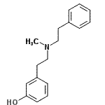 CAS#: 52059-51-5, 3-{2-[Methyl(2-Phenylethyl)Amino]Ethyl}Phenol
