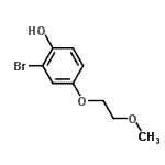 CAS 登录号：52076-14-9， 2-溴-4-(2-甲氧基乙氧基)苯酚