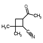CAS 登录号：52113-91-4， 4-乙酰基-2,2-二甲基环丁烷甲腈