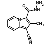 CAS 登录号：521280-99-9， 1-氰基-2-甲基-3-吲嗪甲酰肼