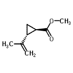 CAS 登录号：52148-73-9， 甲基(1R,2R)-2-异丙烯基环丙烷羧酸酯