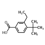 CAS#: 521957-13-1, 3-Ethyl-4-(2-Methyl-2-Propanyl)Benzoic Acid